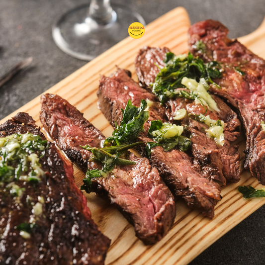 香蒜焗封門牛扒 | Roasted Hanger Steak with Gravy and Roasted Garlic (Approx. 1000g)