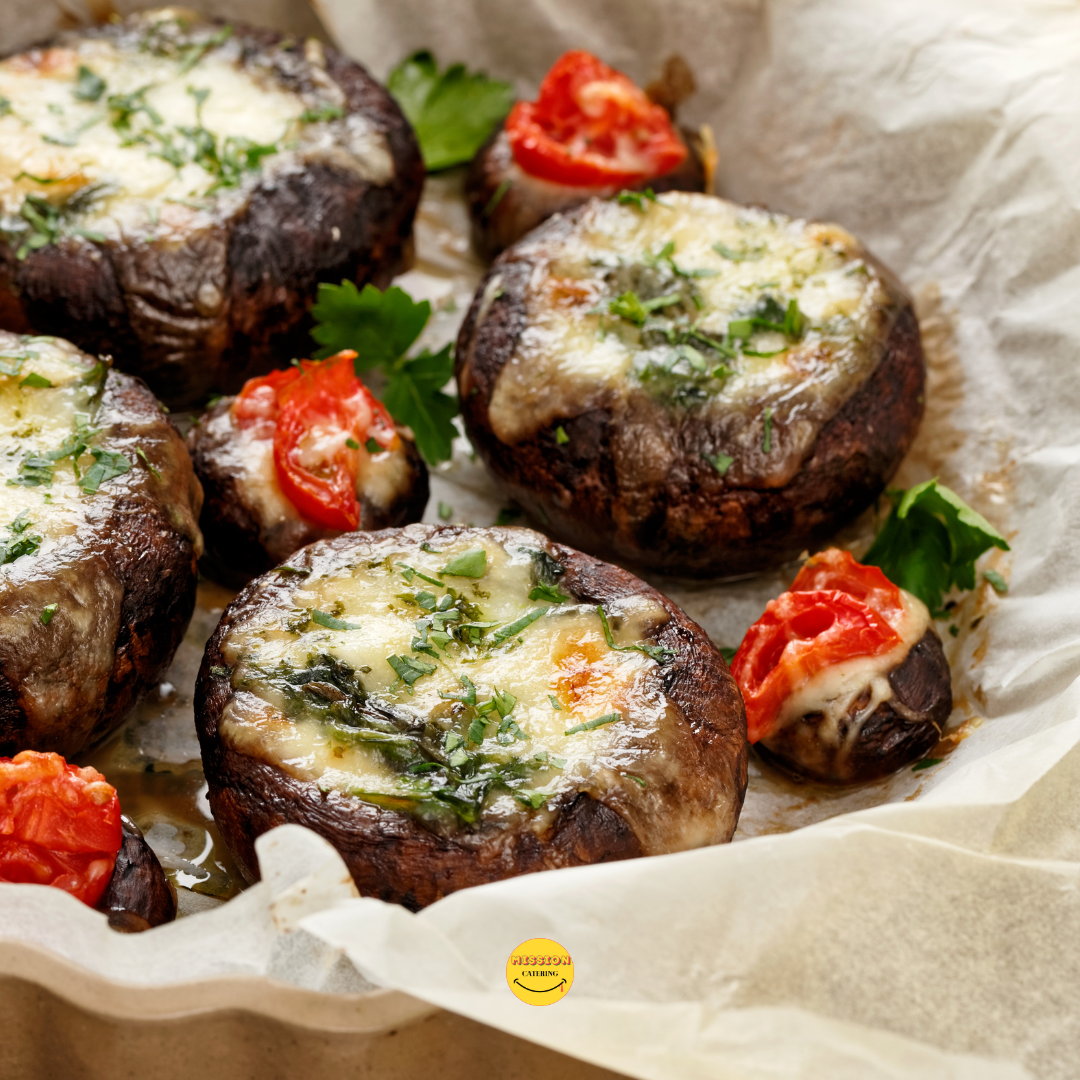 藜麥菠菜焗大啡菇 | Baked cheese Portobello mushroom (8 pc)