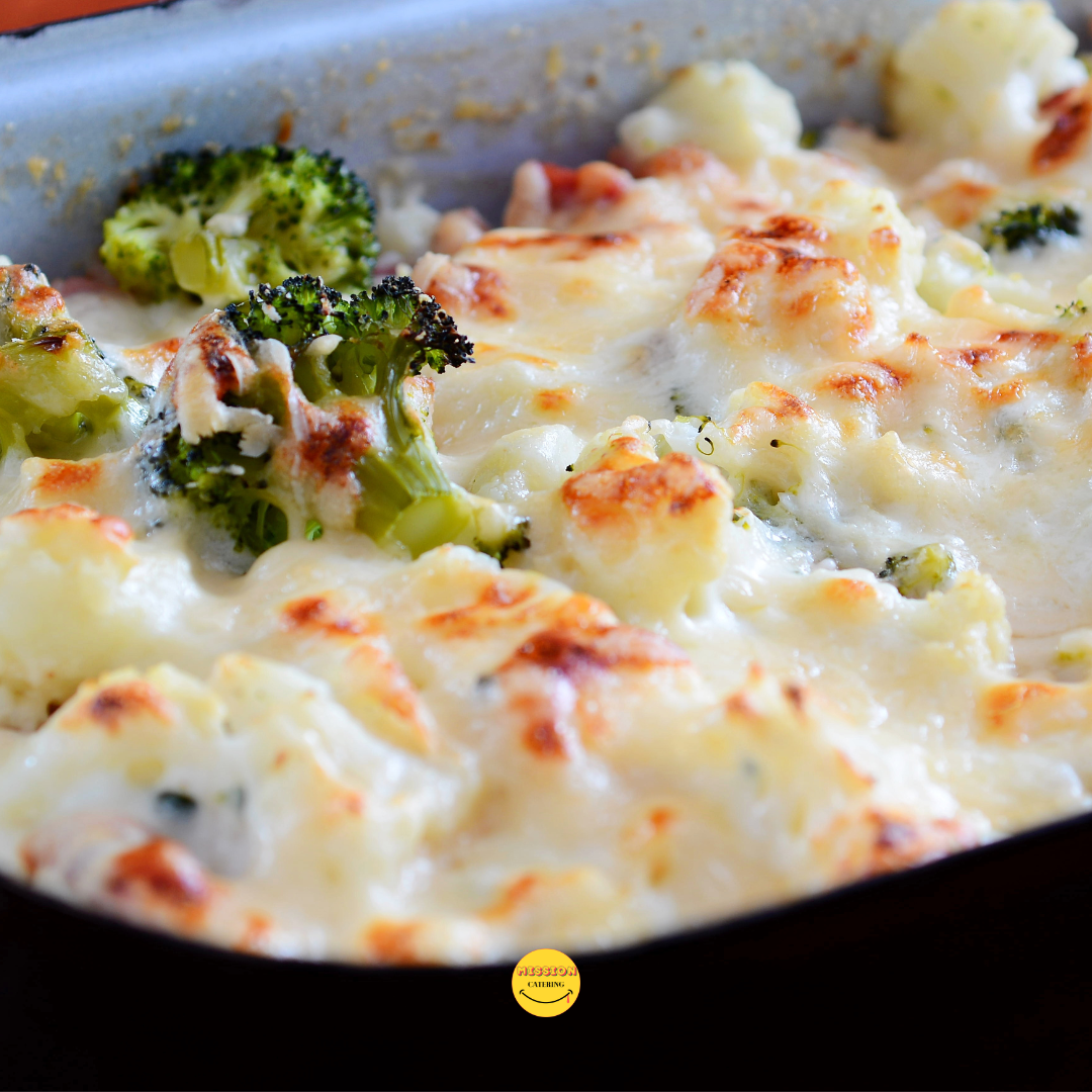 南瓜芝士焗西蘭花&椰菜花 | Baked Broccoli and Cauliflower with Cheese and Pumpkin (1000g)