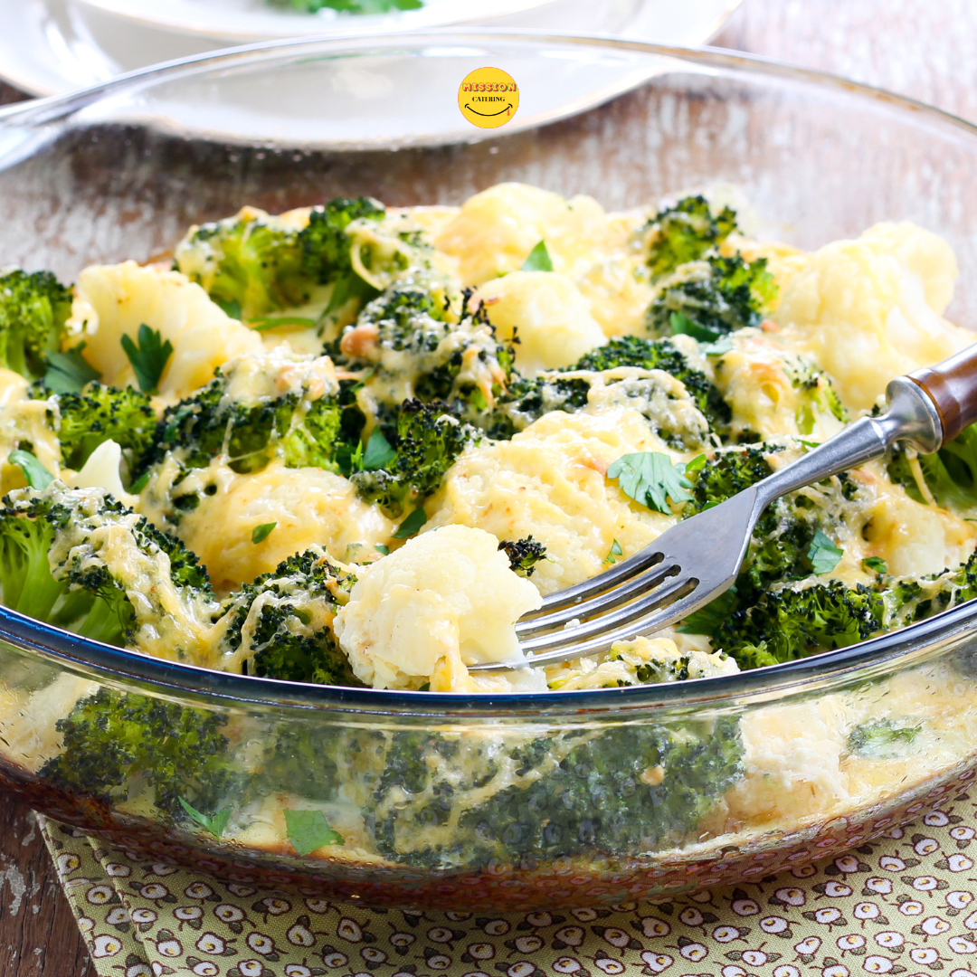 南瓜芝士焗西蘭花&椰菜花 | Baked Broccoli and Cauliflower with Cheese and Pumpkin (1000g)